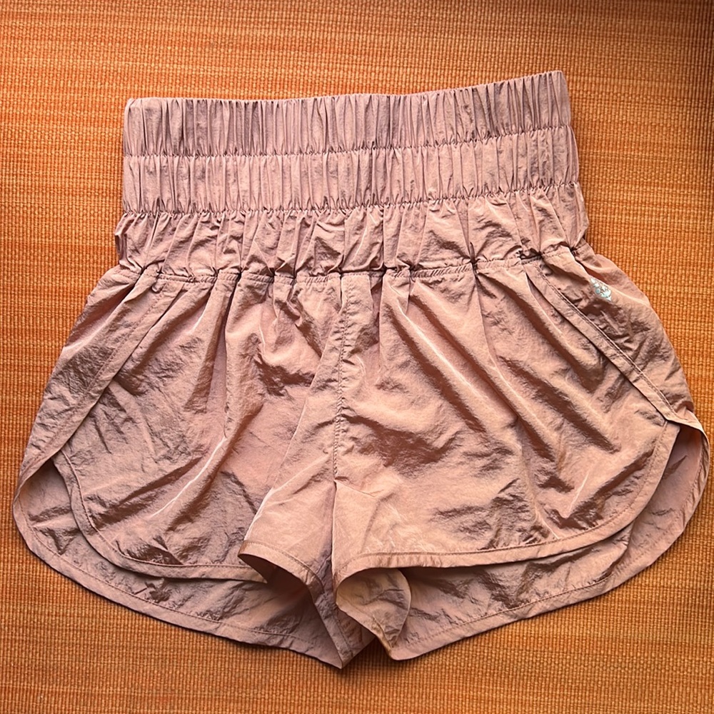 barely work free people workout shorts